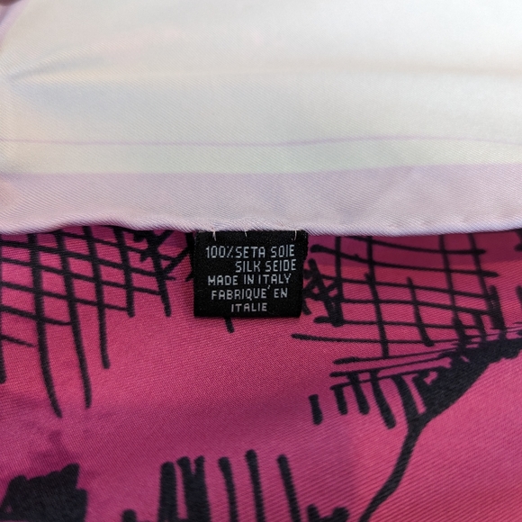 "Christian LaCroix" Square Silk Scarf - Picture 7 of 7